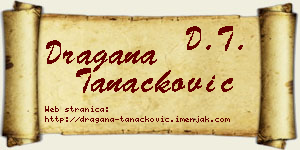 Dragana Tanacković vizit kartica